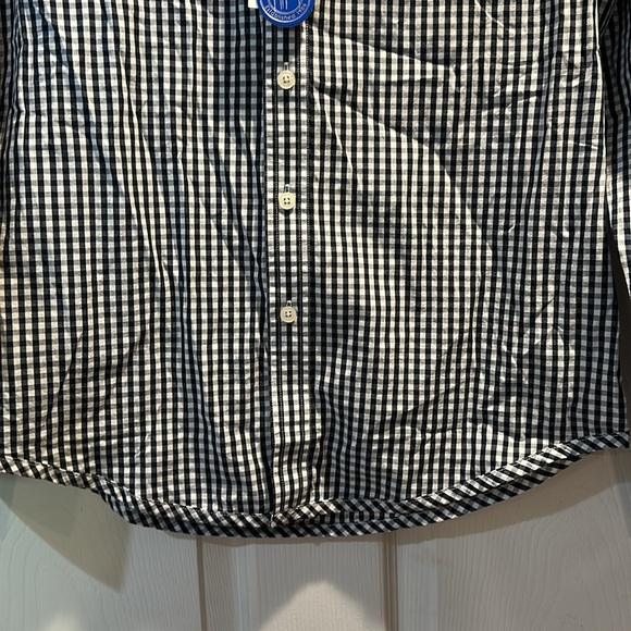 NWT! Guy Harvey Belmont Navy White Gingham Check Long Sleeve Button Down Shirt S - Picture 6 of 8